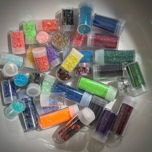 Assorted Glitter Tubes Variety Lot 35 Tubes